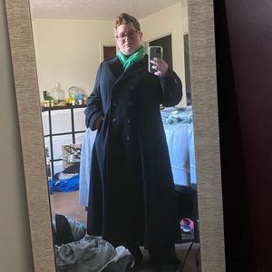 💚 Torrid black woolen trench style coat